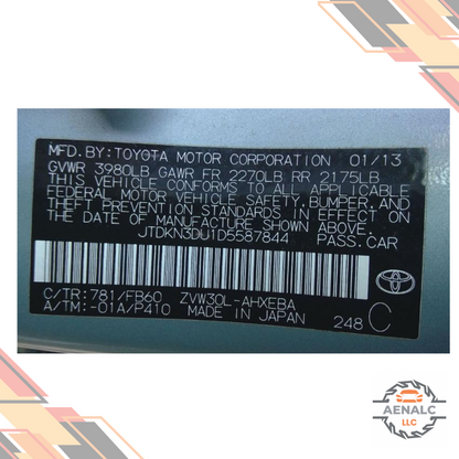 2012–2015 Toyota Prius Radio Display and Receiver OEM — view 5