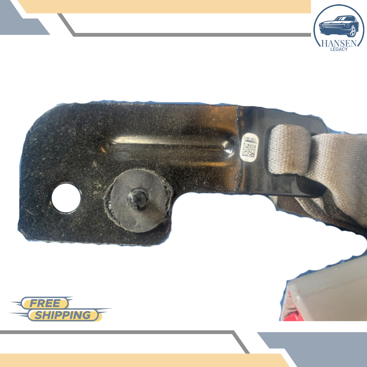 2018–2020 Ford F150 Left Driver Side Seat Belt Retractor Crew Cab Gray — view 4