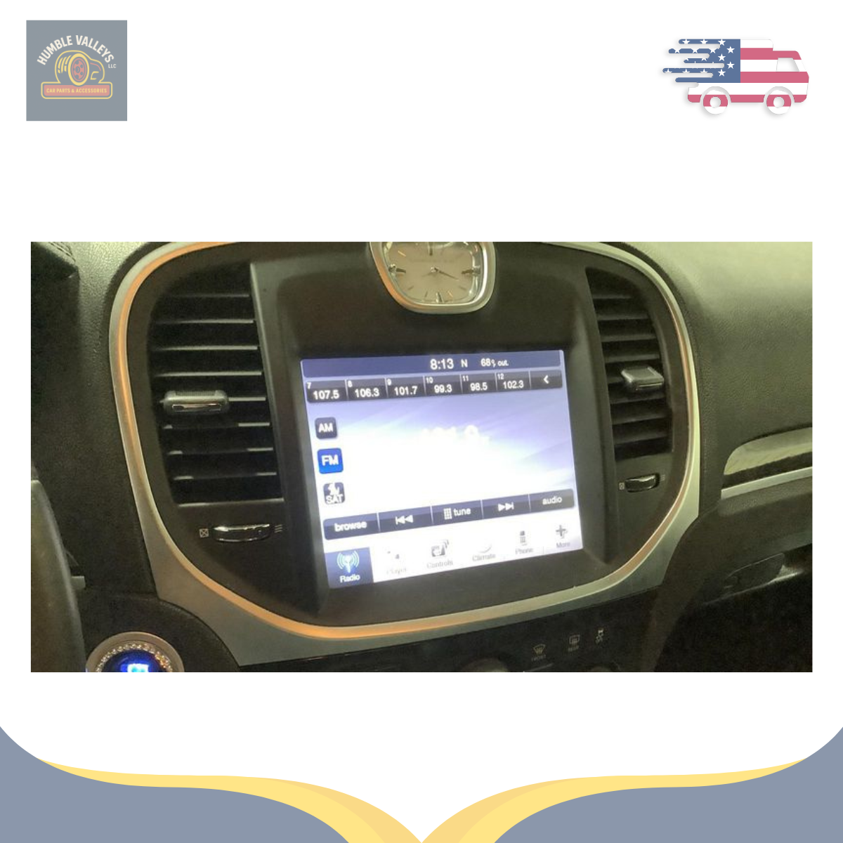 2011–2014 DODGE CHARGER Info-GPS-TV Screen Radio 8.4" Display Screen Factory OEM — view 1