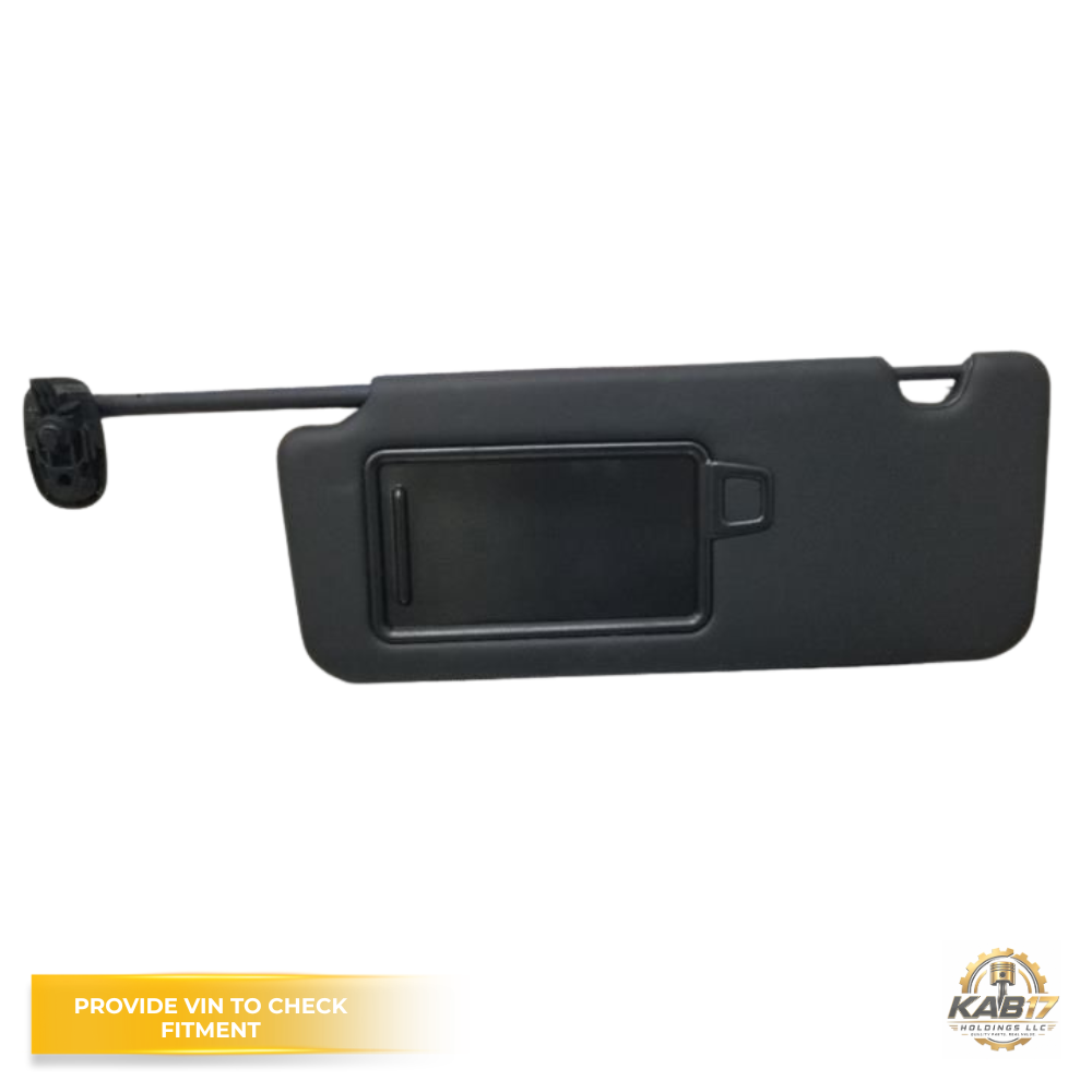 2022–2024 HYUNDAI SANTA CRUZ LH Driver Sunvisor Black Sun Visor with Mirror OEM — view 1