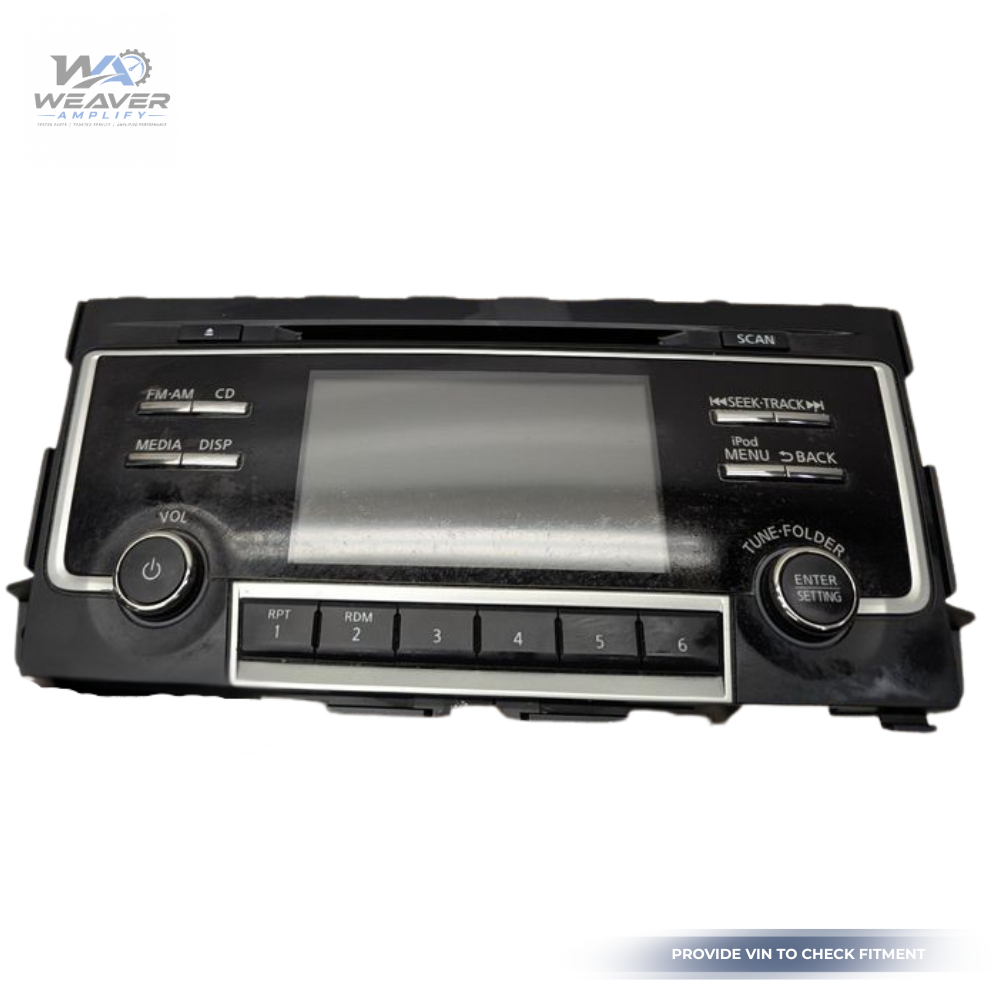 2016–2017 Nissan Altima Radio Display Receiver AM FM CD Base 28185-9HT1A OEM — view 1