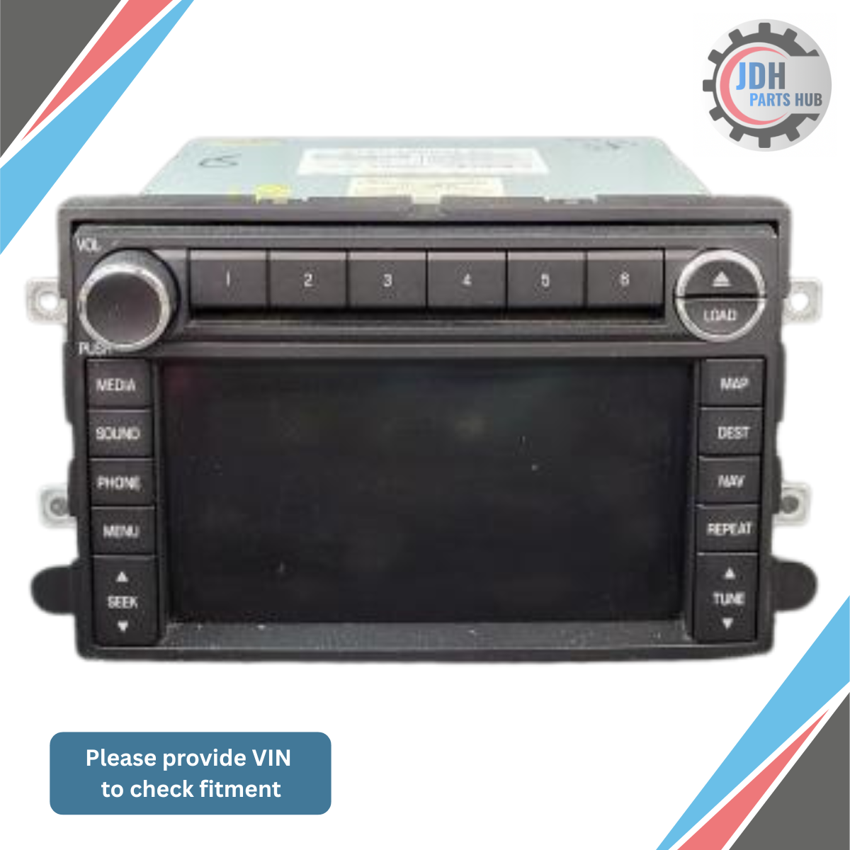 2008 Ford Edge AM FM CD Navigation Audio Radio Player Display Screen OEM — view 1