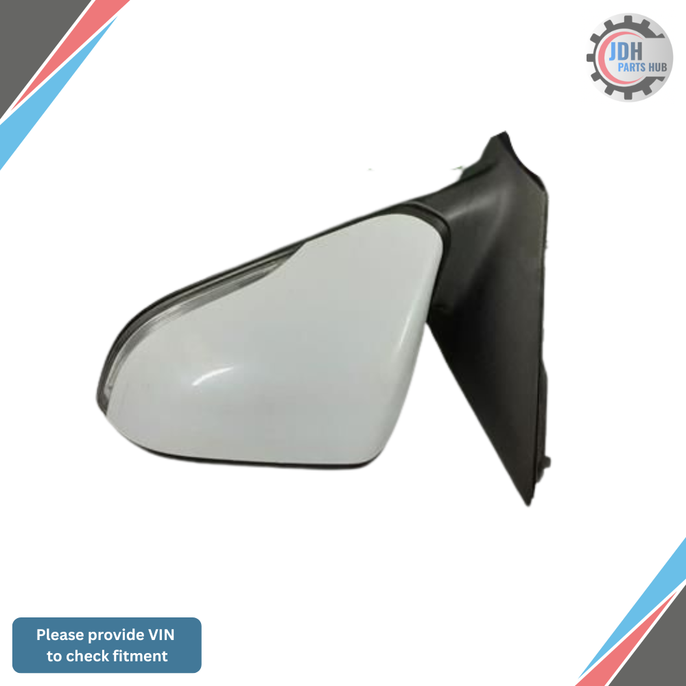 2015–2017 Hyundai Sonata Left Driver Side White Door Mirror Blind Spot — view 2