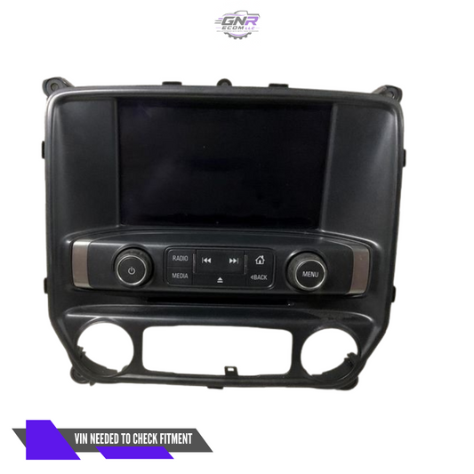 2014 CHEVROLET SILVERADO 1500 2500 Audio Radio Control Panel with Screen 23176312 — view 1