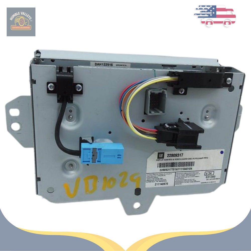 2008–2015 Cadillac CTS Navigation Information Display Screen Option UAV OEM — view 2