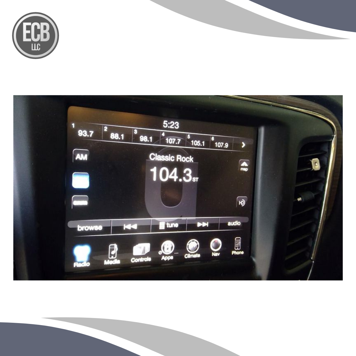 2015–2017 Chrysler 200 8.4" Navigation Radio Touch Display Screen OEM — view 2