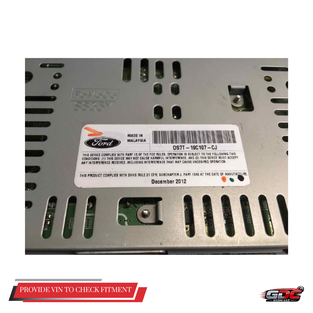 2013–2015 Ford Fusion AM FM CD MP3 Radio Receiver OEM DS7T-19C107-CJ — view 3