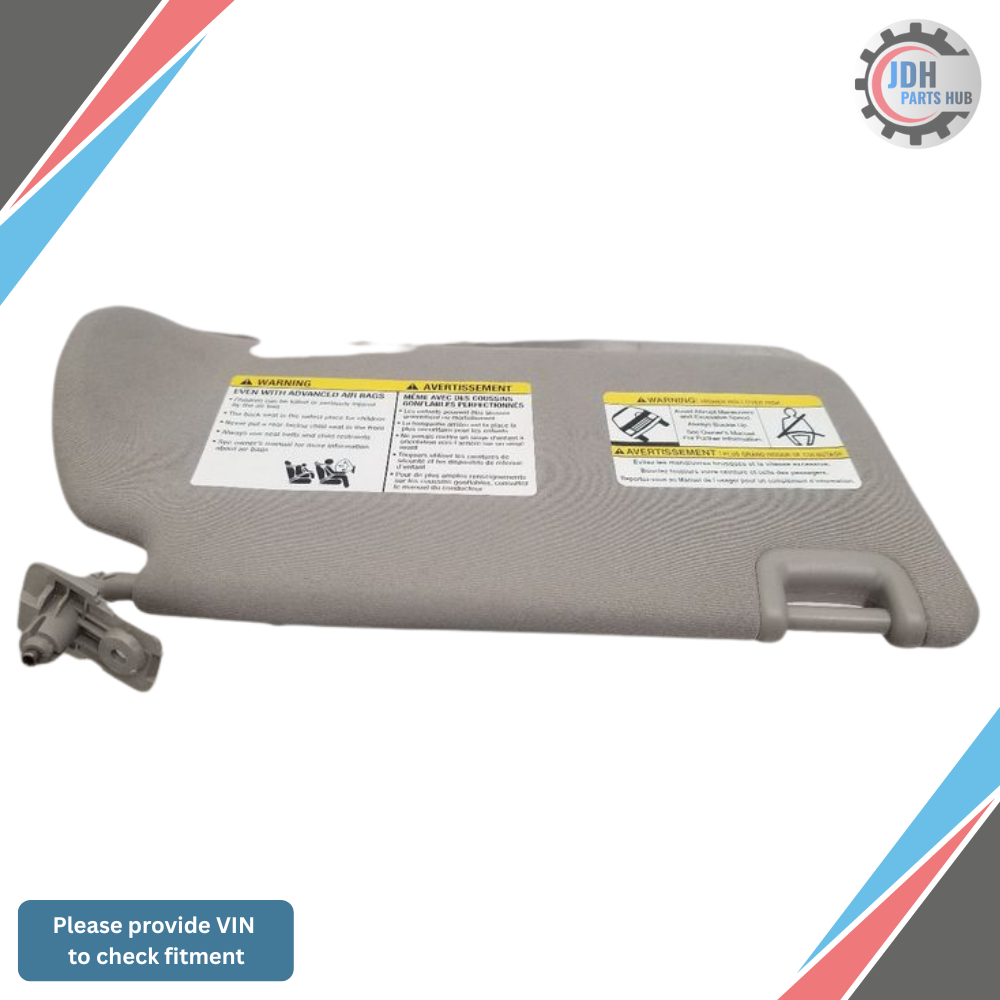 2013–2019 Nissan Frontier Sun Visor without Illumination Gray Driver Left Side — view 2
