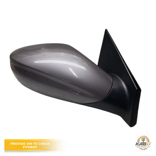 2011–2014 HYUNDAI SONATA RH Passenger Side Power View Mirror Assembly Gray OEM — view 1