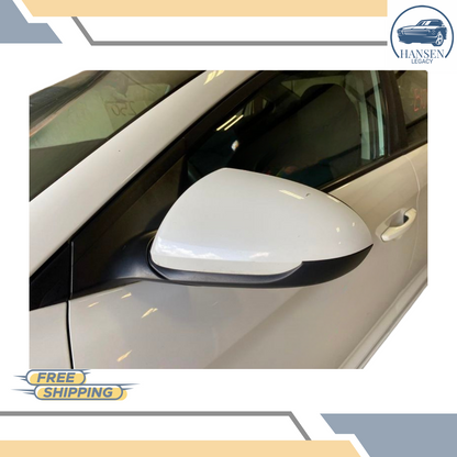 2017–2018 Hyundai Elantra Sedan Left Driver Side Door Mirror White LH 17 18 — view 5