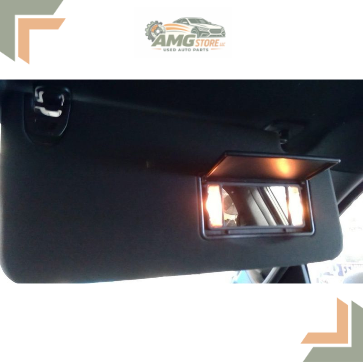 2019–2023 Dodge Ram 1500 Right Hand Passenger Side Sun Visor Black OEM — view 4