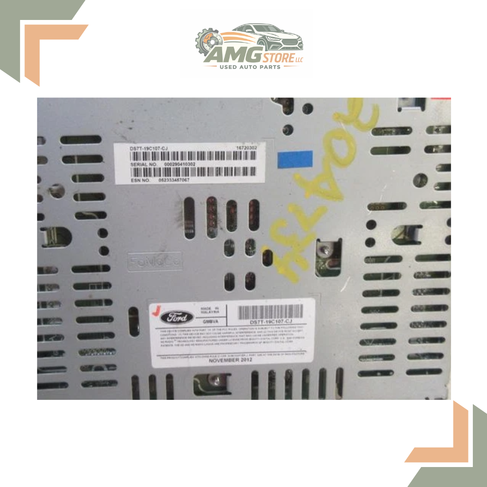 2013–2015 FORD FUSION AM FM CD MP3 RADIO RECEIVER DS7T-19C107-CC OEM — view 3
