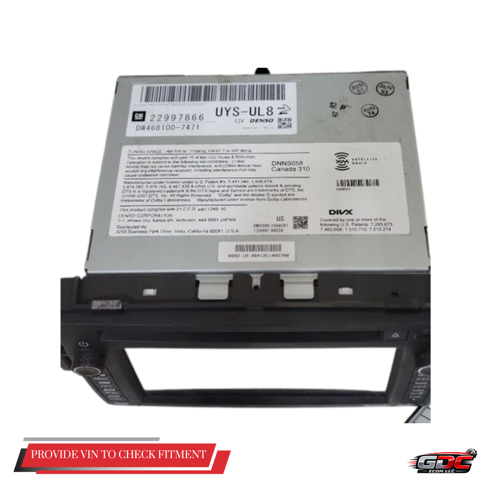 2012–2014 Chevrolet Tahoe Silverado 1500 Radio Receiver Navigation OEM — view 3