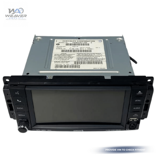 2013–2017 Jeep Patriot AM-FM-CD-DVD-M<wbr/>P3-HDD Radio Receiver RBZ with Satellite OEM — view 1