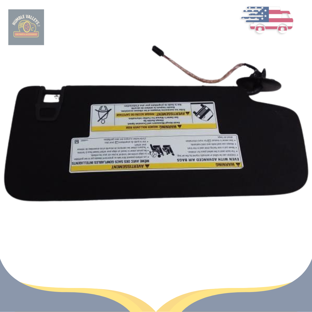 2019–2024 Cadillac XT4 LH Driver Sunvisor Sun Visor with Mirror & Light OEM — view 4