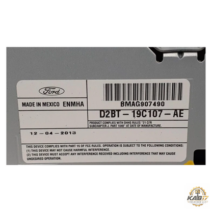 2014–2015 Ford Fiesta AM-FM-CD-MP3, single disc Radio Receiver OEM — view 2