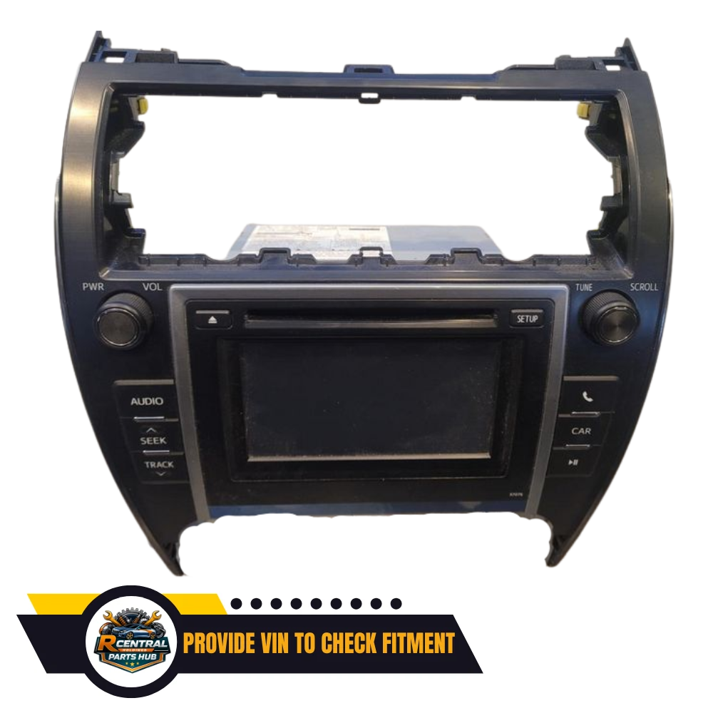 2013–2014 Toyota Camry Radio Display and Receiver AM-FM-CD ID 57076 OEM — view 1