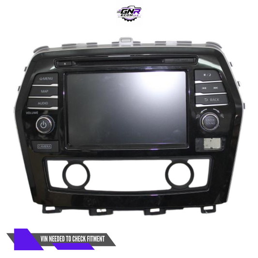 2016–2017 Nissan Maxima Navigation Display Radio Receiver OEM — view 1