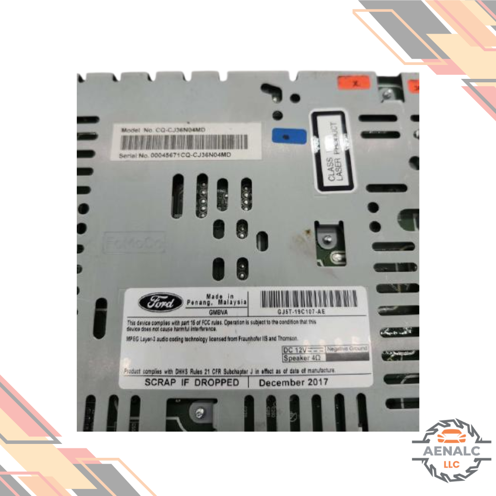 2015–2019 Ford Escape AM FM CD MP3 Single Disc Radio Receiver OEM — view 4