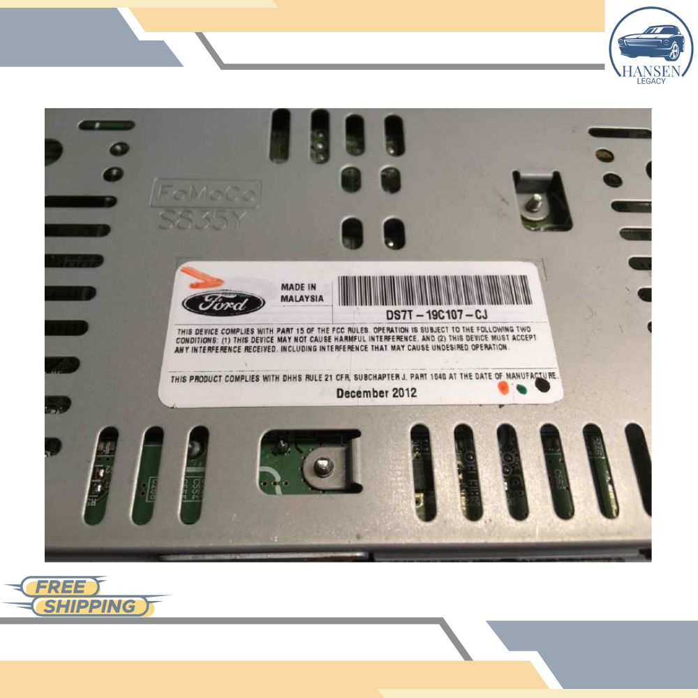 2013–2015 FORD FUSION AM FM CD MP3 RADIO RECEIVER OEM — view 2
