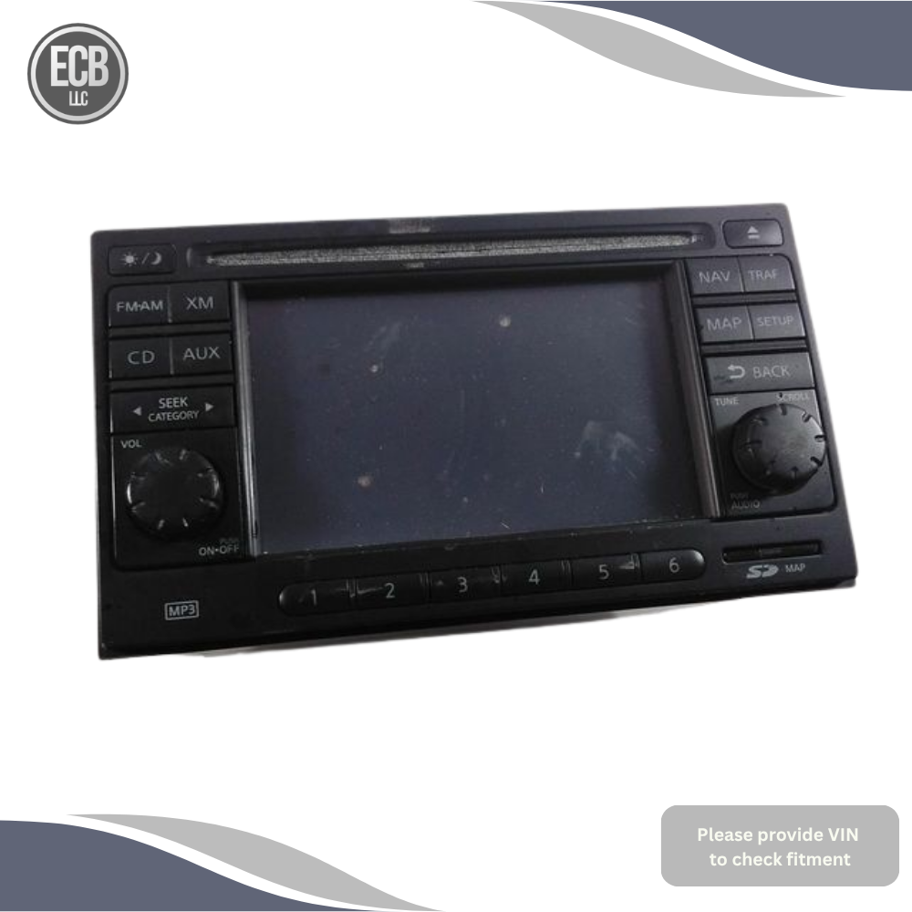 2010–2012 Nissan Sentra AM FM CD Player Radio with Navigation OEM — view 1