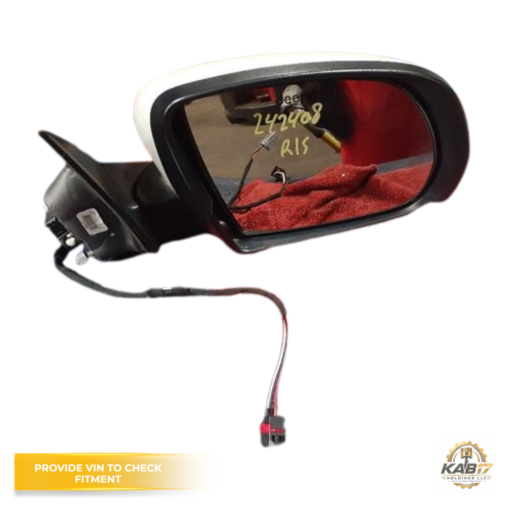 2017–2022 Jeep Compass Right Passenger Side Door Mirror Assembly White OEM — view 2