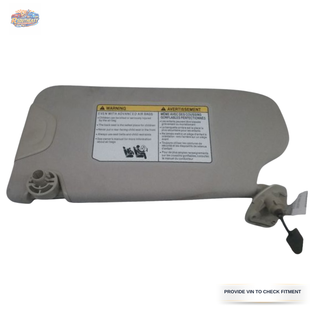 2014–2023 Infiniti Q50 RH Passenger Sunvisor Sun Visor with Mirror & Light OEM — view 2