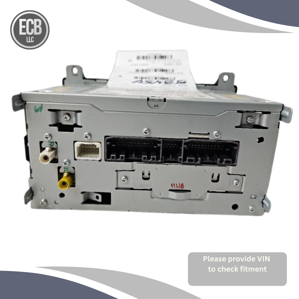 2011–2013 Dodge Durango AM FM CD Player Radio Receiver Display Screen ID RBZ OEM — view 2