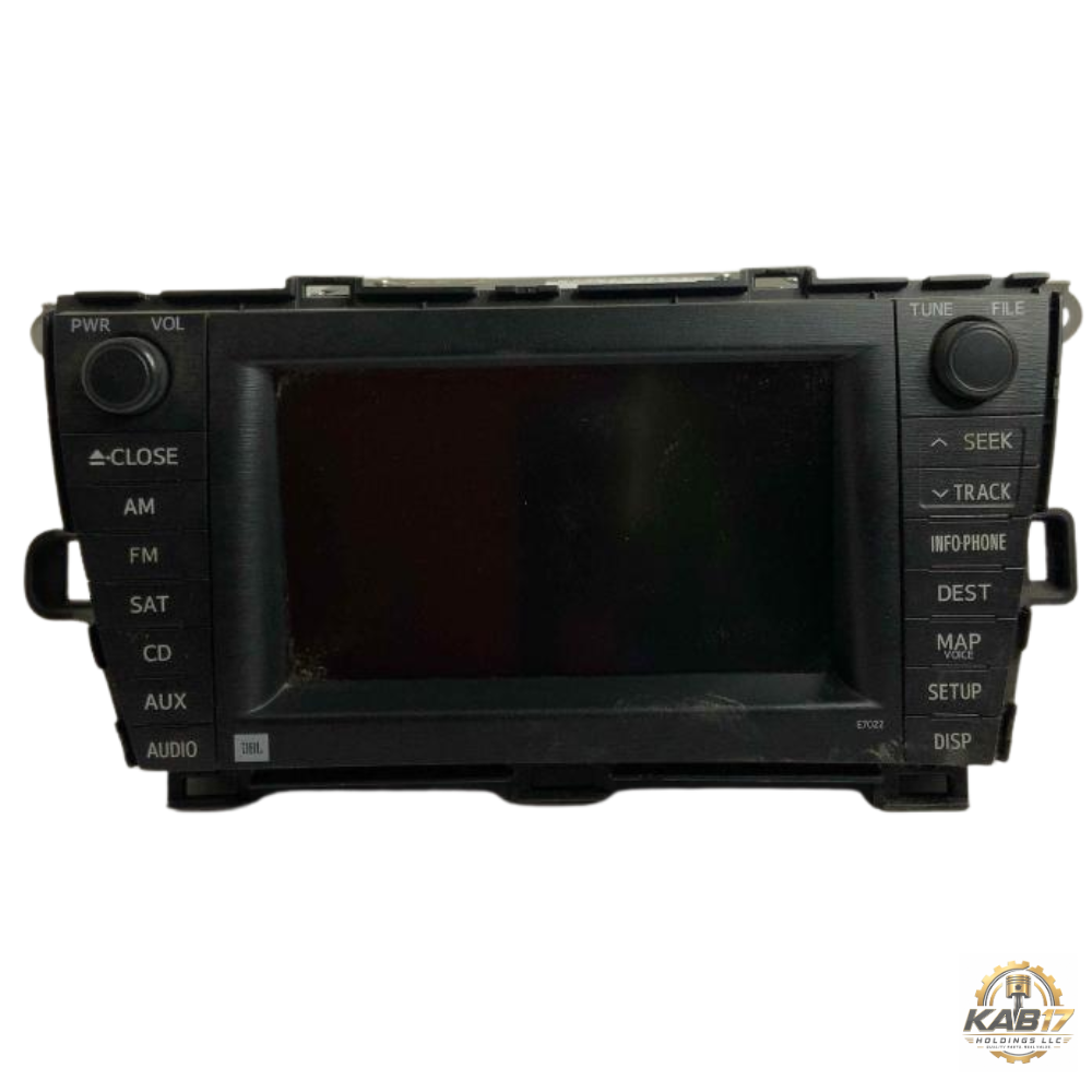 2010–2011 Toyota Prius Dash Display Screen Navigation E7022 OEM — view 1
