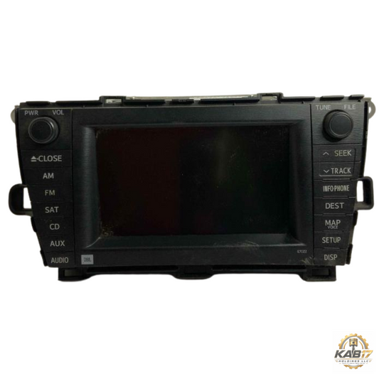 2010–2011 Toyota Prius Dash Display Screen Navigation E7022 OEM — view 1