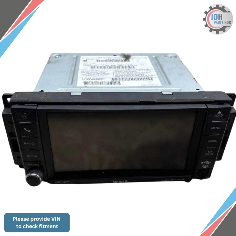 2012–2019 Chrysler Town & Country Radio Multimedia Satellite AM FM CD RBZ OEM — view 1