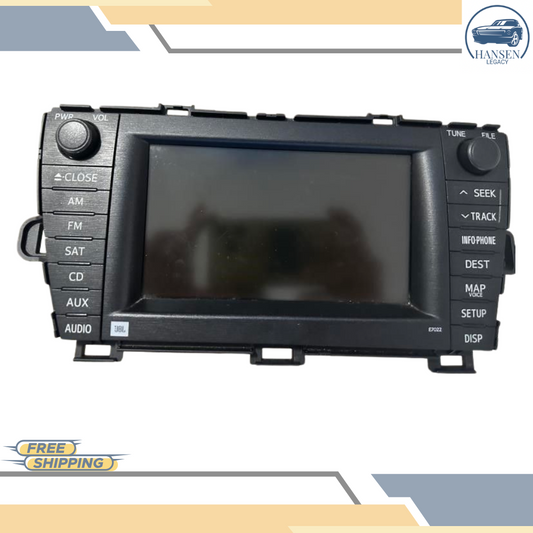 2010–2011 TOYOTA PRIUS DISPLAY SCREEN DASH MOUNTED NAVIGATION SATELLITE E7022 — view 1