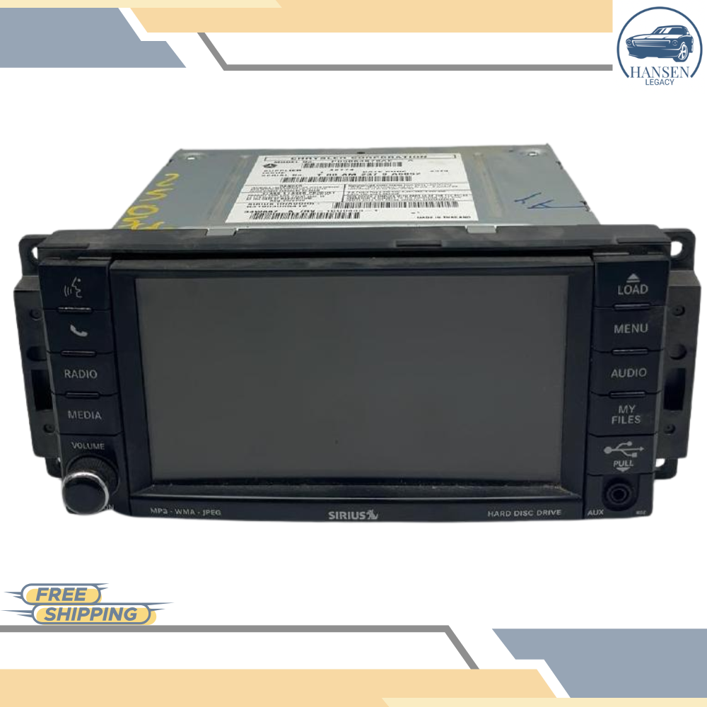 2008–2011 Chrysler Town & Country High Speed Radio CD DVD MyGig RBZ OEM — view 1