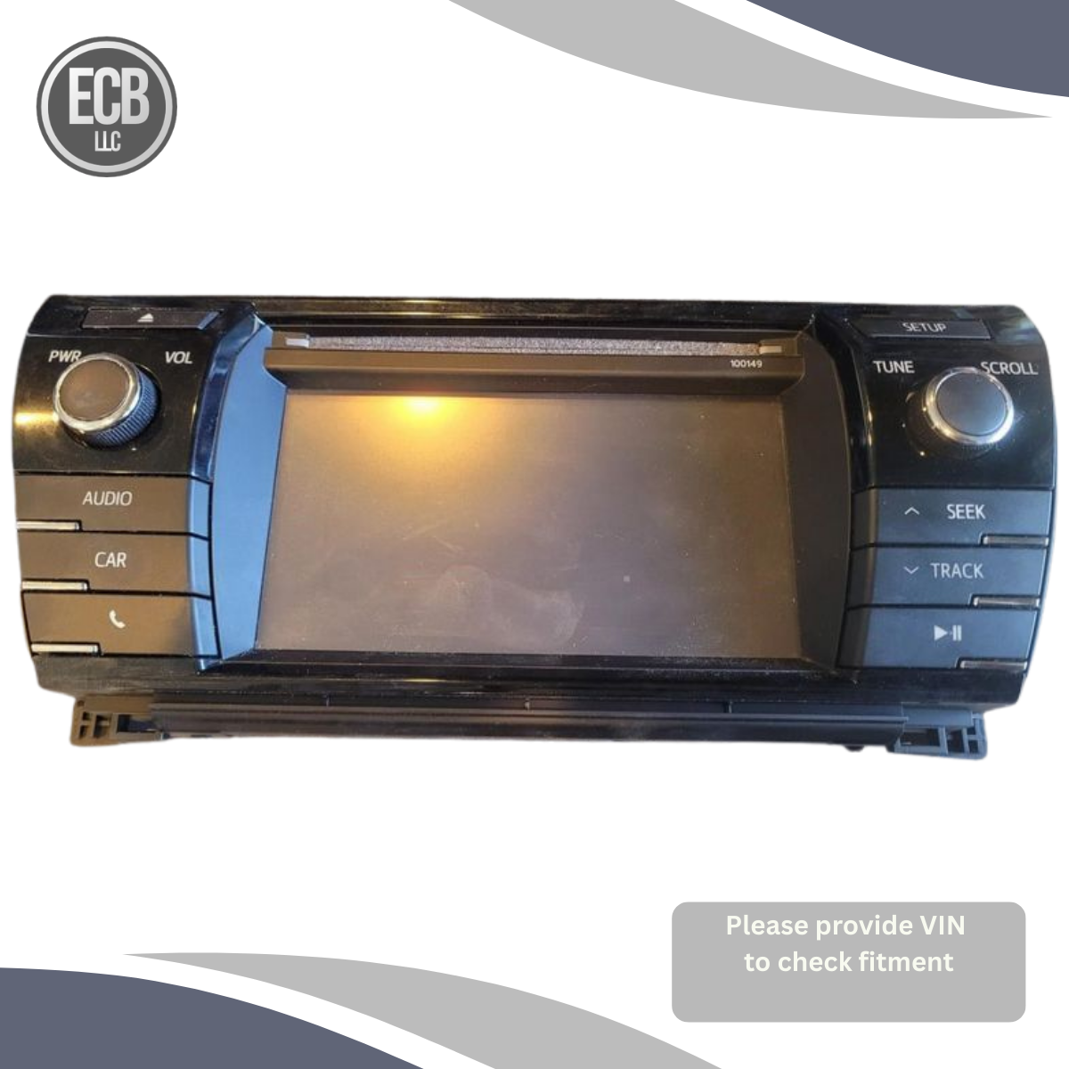 2014–2016 Toyota Corolla Radio Audio Receiver Display 6.1" OEM — view 1