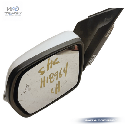 2019–2024 Ford Edge Left Driver Side View Door Mirror White OEM — view 2