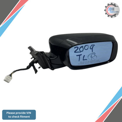 2009–2014 Acura TL Passenger Right Side View Door Mirror Assembly OEM — view 3