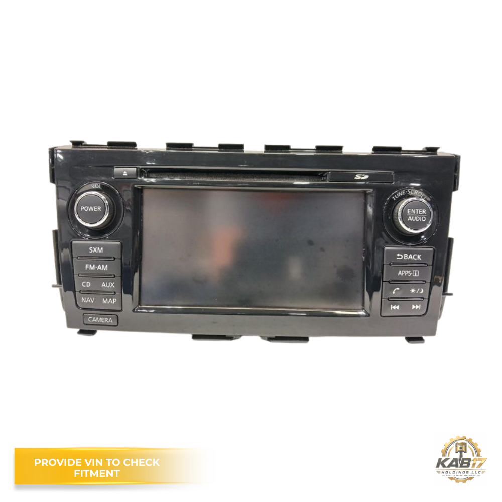 2015 Nissan Altima AM FM CD Player Radio Receiver with Navigation & Display OEM — view 1