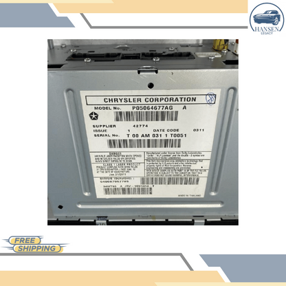 2010–2012 Dodge Caliber Radio AM/FM Satellite DVD Player Receiver ID RBZ OEM — view 5