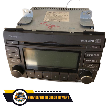 2009–2010 Hyundai Sonata Radio Receiver Display AM FM CD OEM — view 1