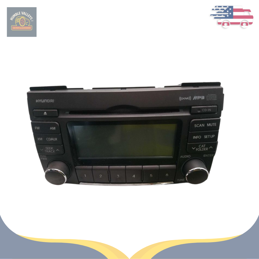 2009–2010 Hyundai Sonata Radio Receiver Display AM FM CD XM 96185-3K100 OEM — view 1