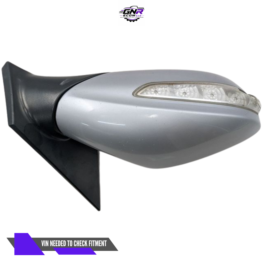 2011–2015 Hyundai Sonata Right Passenger Side View Door Mirror Silver OEM — view 1