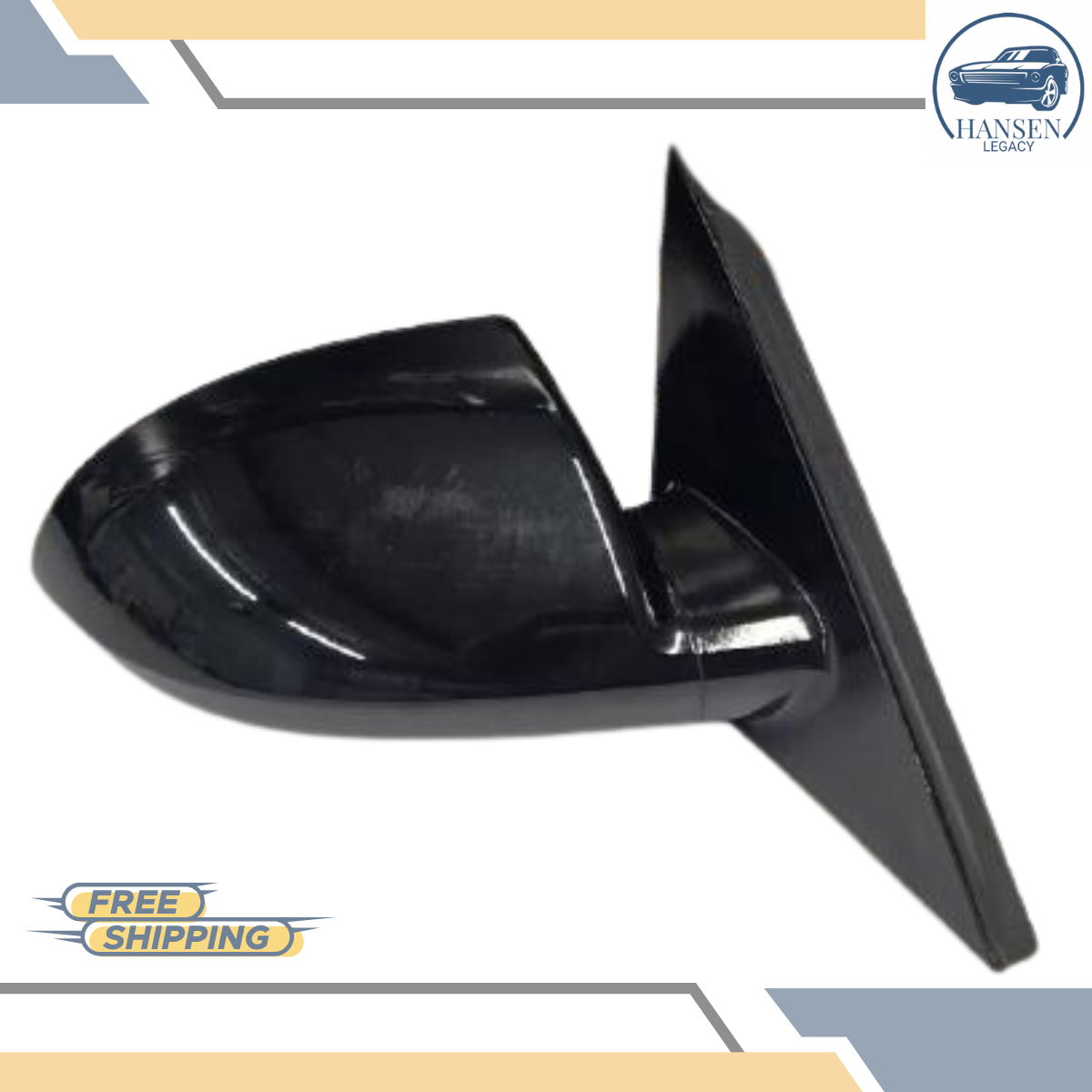2006–2016 Chevrolet Impala Right Passenger Side View Door Mirror Option DG7 Black — view 3