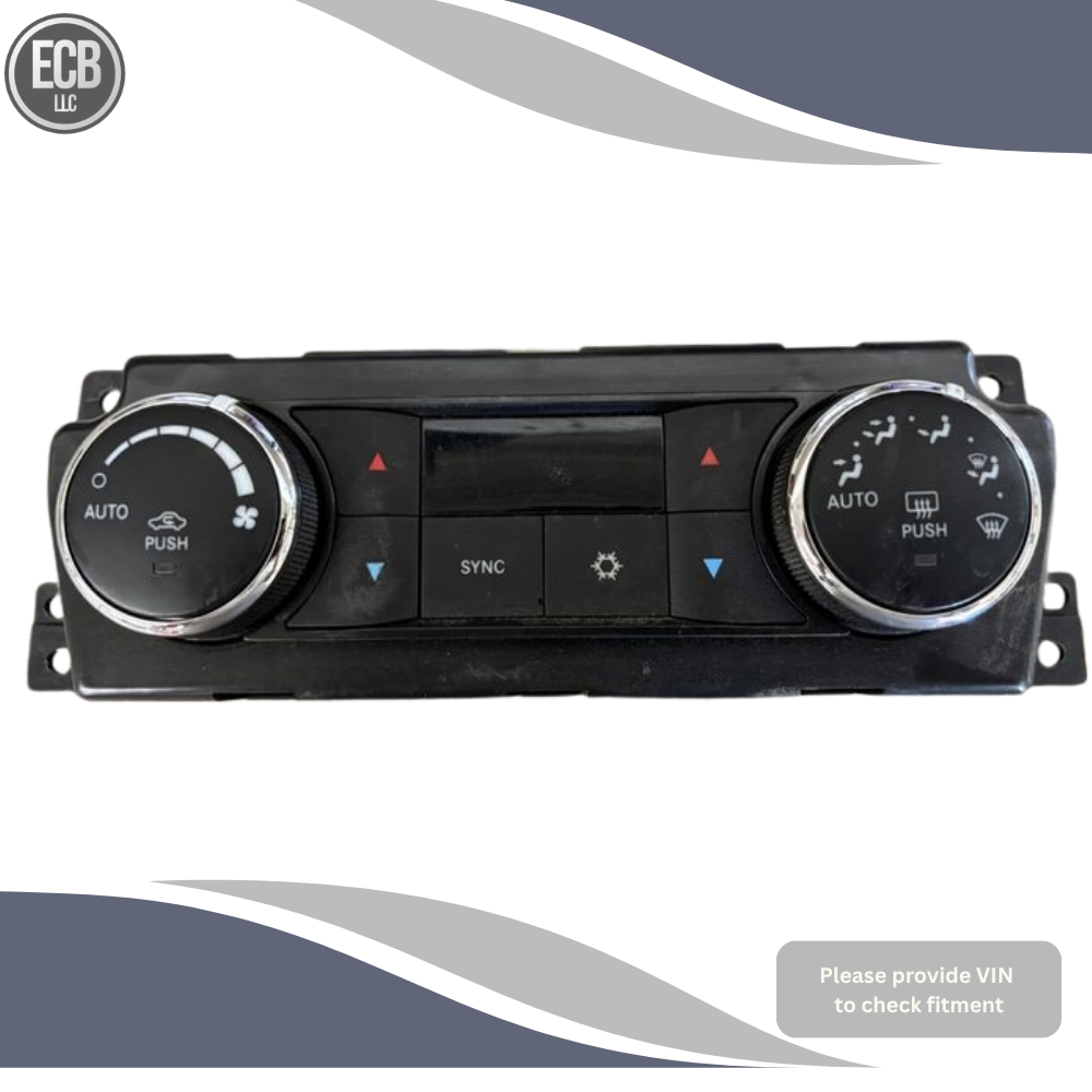 2009–2010 Dodge Ram 1500 AC Heater Temperature Climate Control With Dual Zone — view 1