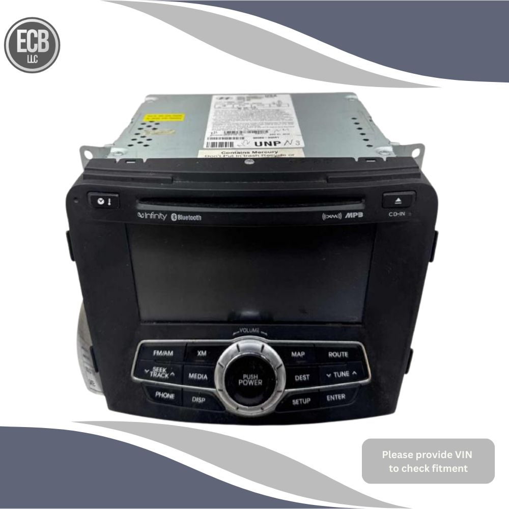 2011 Hyundai Sonata Radio Display & Receiver with GPS Navigation OEM — view 1