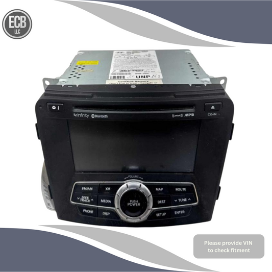 2011 Hyundai Sonata Radio Display & Receiver with GPS Navigation OEM — view 1