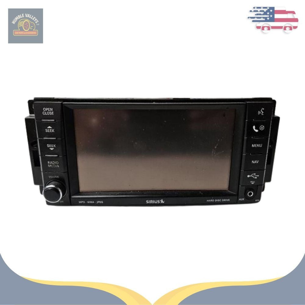 2008–2010 CHRYSLER JEEP DODGE AM-FM-DVD RADIO DISPLAY RECEIVER SATELLITE RER — view 1