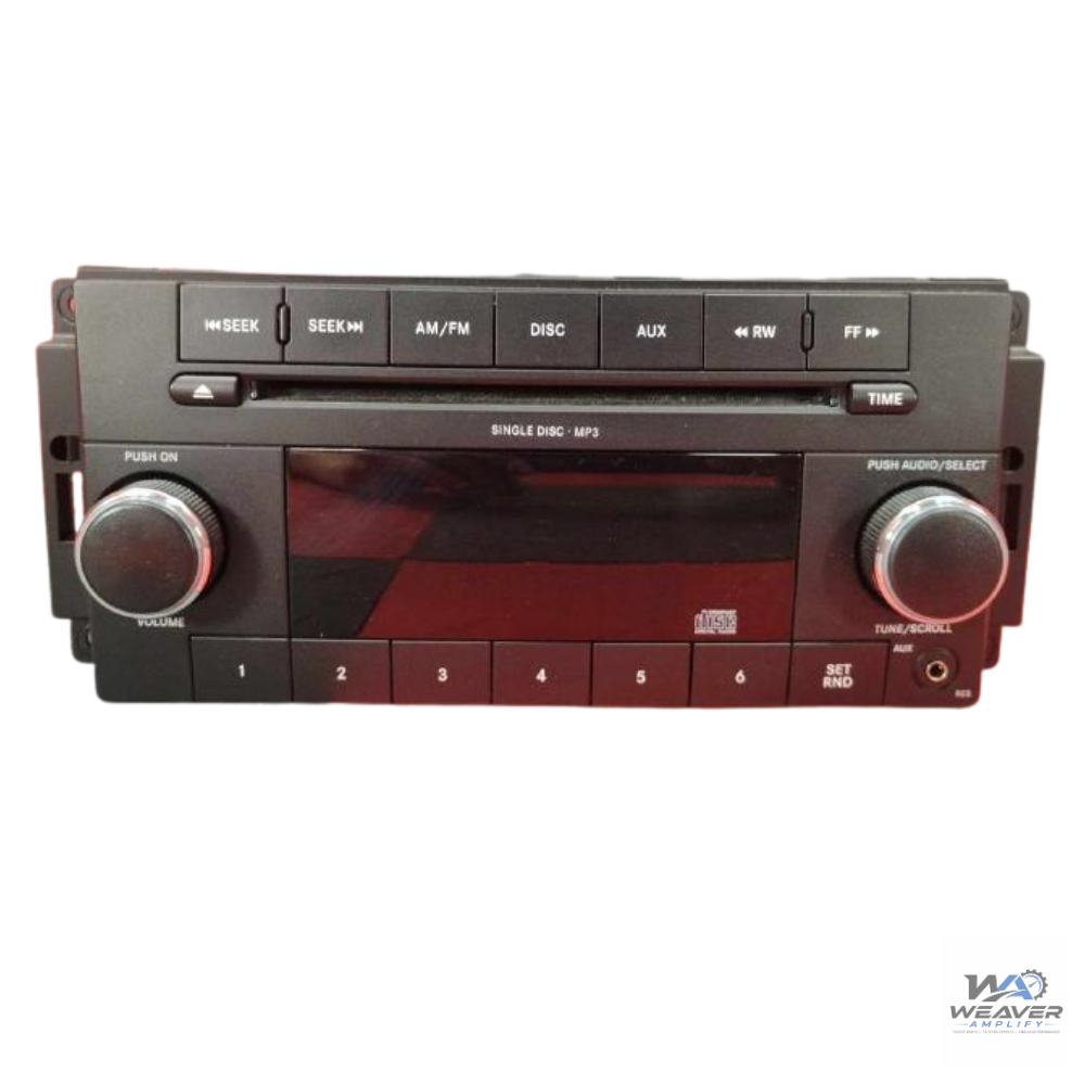 2011–2012 Dodge Caliber AM FM CD MP3 Radio Receiver RES OEM — view 1