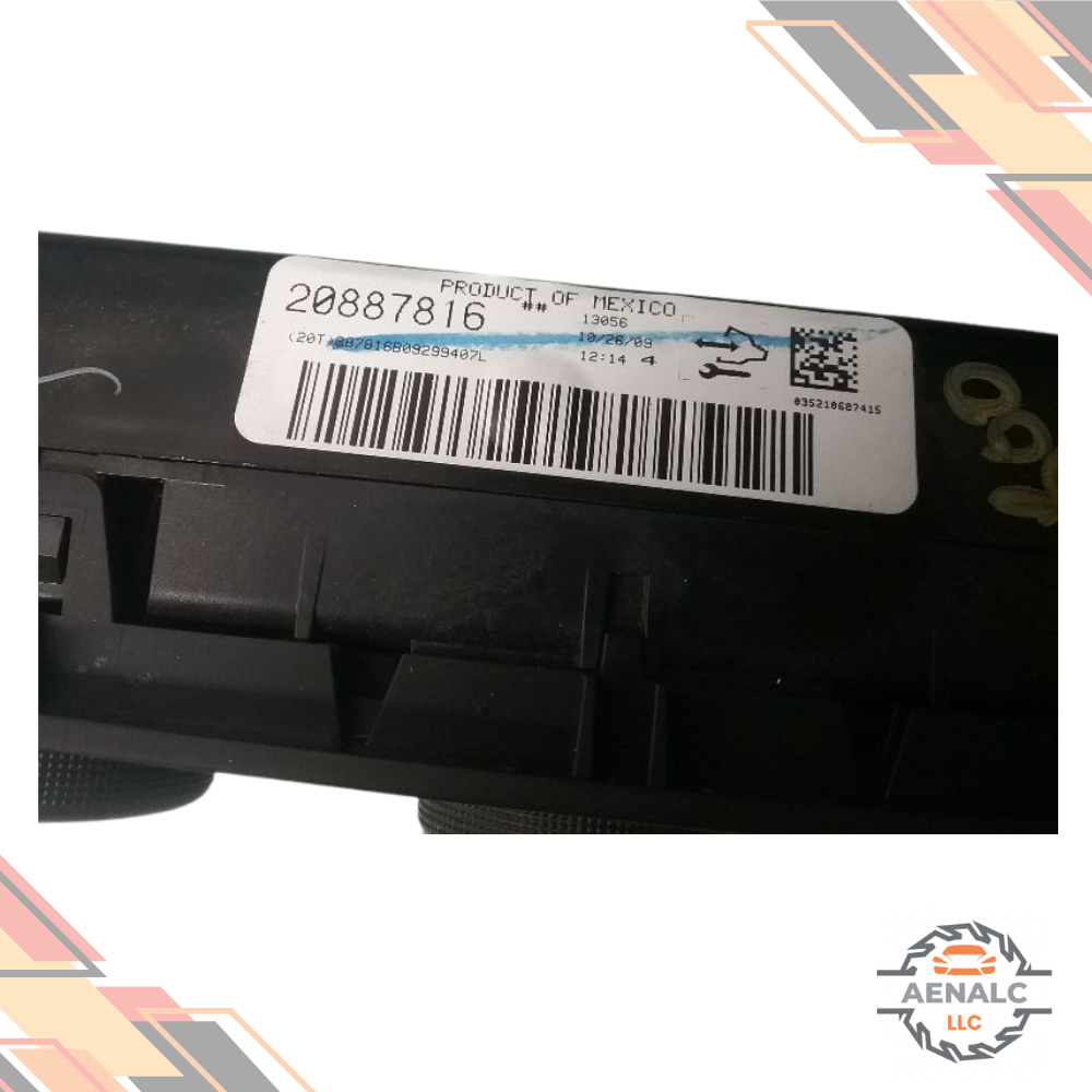 2010–2011 Chevrolet Silverado 1500 A/C AC Heater Temperature Control — view 2