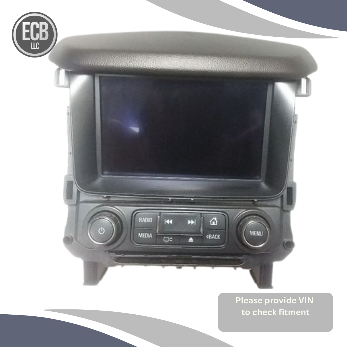 2016 Chevrolet Tahoe Radio Control Panel with Display Screen ID OEM — view 2