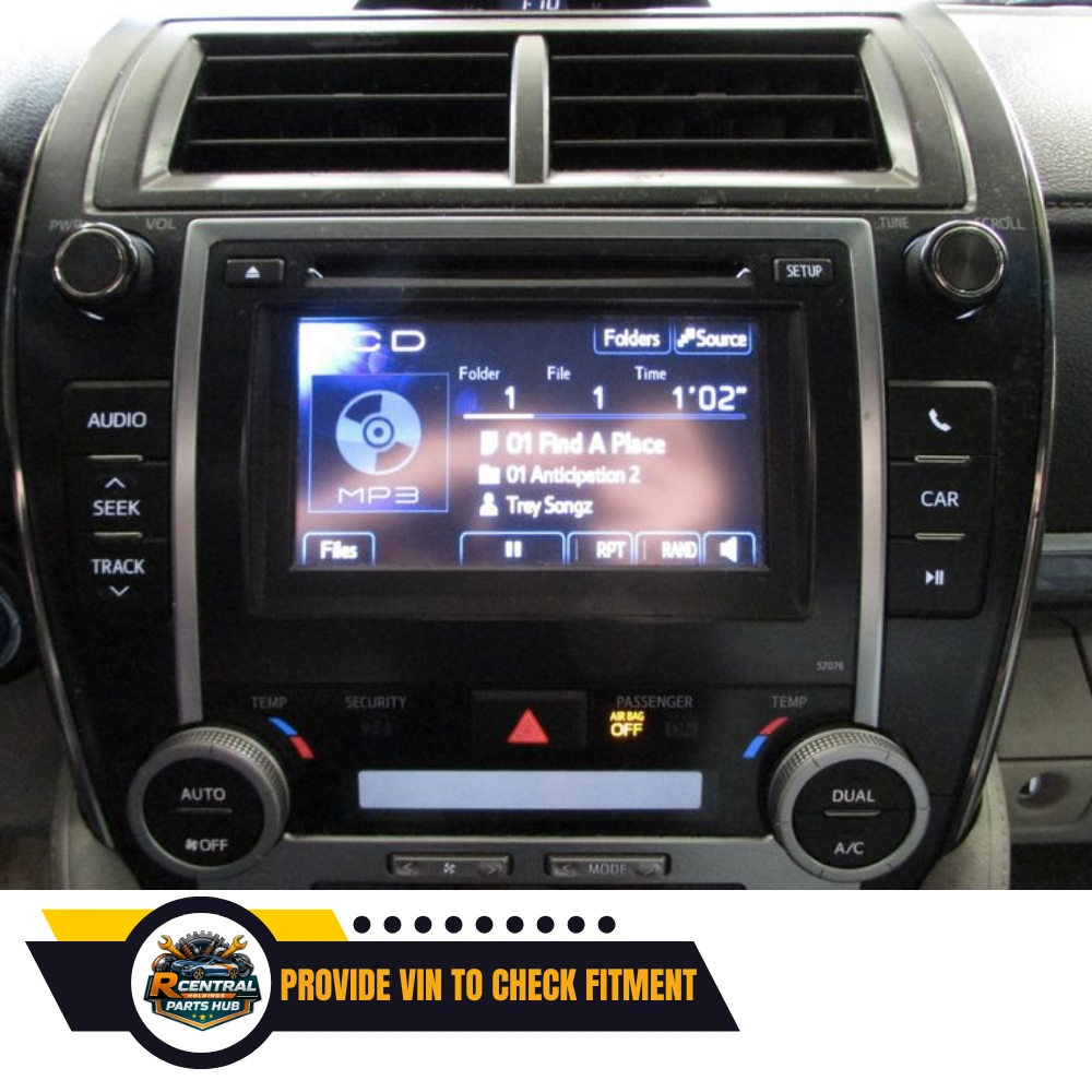 2013–2014 Toyota Camry Radio Display and Receiver AM-FM-CD ID 57076 — view 1